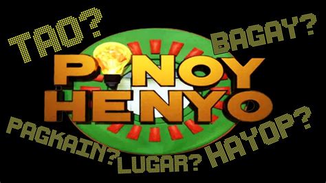 pinoy henyo words bagay|Bagay category .